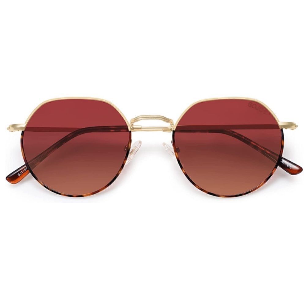 Round Polygon Frame Sunglasses - Picture 2 of 4